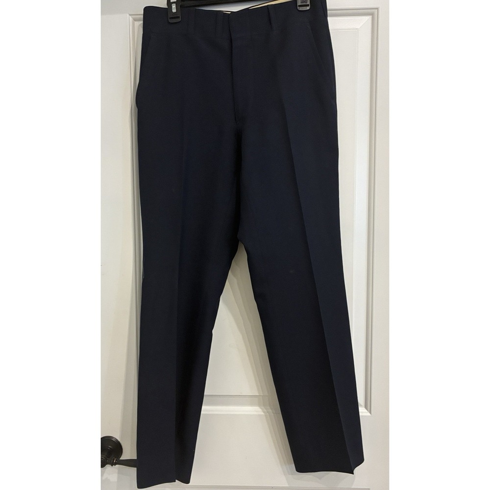 Vintage‎ Corbin Dress Pants Mens 32x30 Navy Trousers USA Made 70s